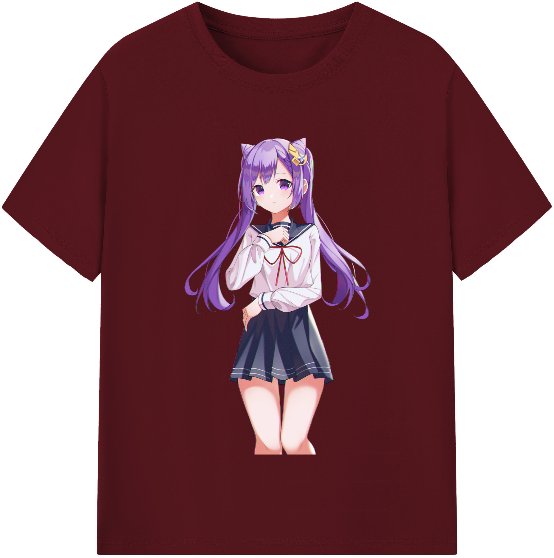 げんし神 刻晴 こくせい genshin Kokusei 綿100％半袖Tシャツ（フロントプリント）